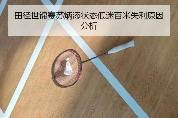 田径世锦赛苏炳添状态低迷百米失利原因分析